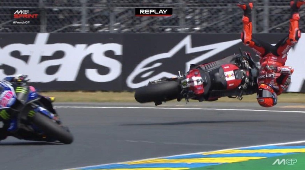 Marc Márquez ancora a terra: paura nella Sprint di le Mans